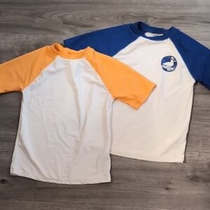 Blue and Orange Swim Shirts